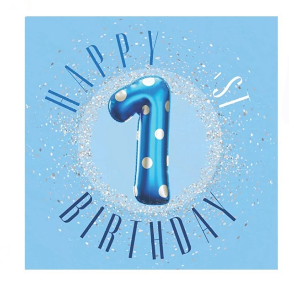 NEW Happy 1st Birthday Guest Book For Child, Celebration Message Keepsake